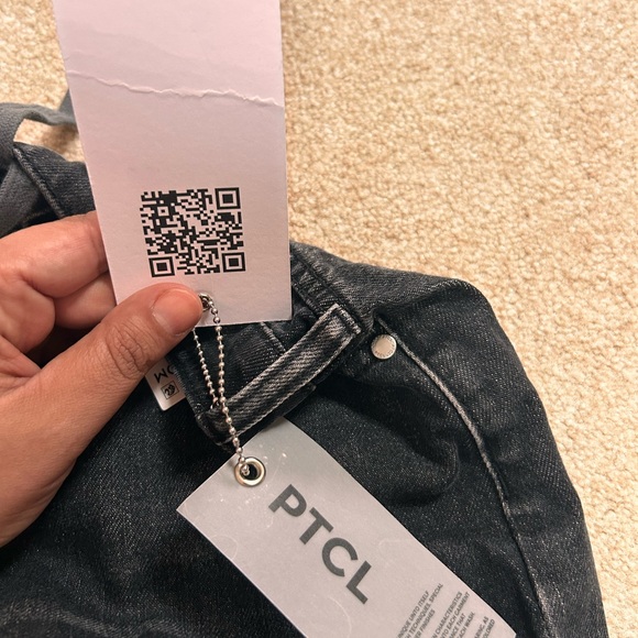 TCL Black Flare Wide-Leg Jeans - Picture 3 of 3